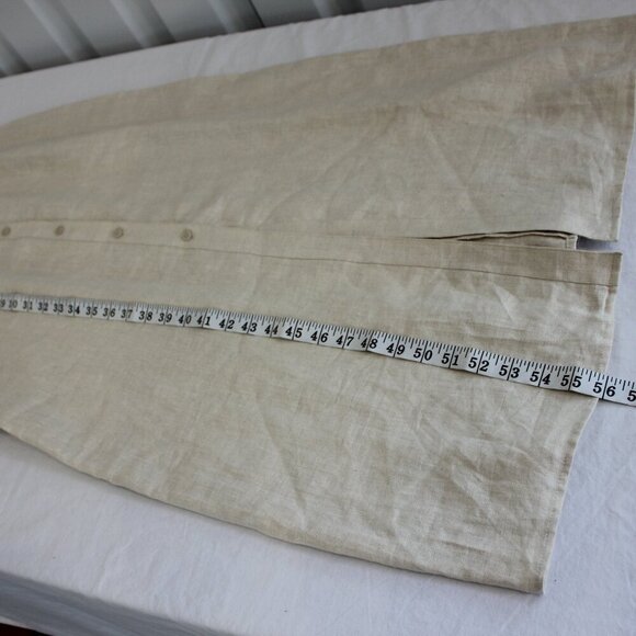 Units Womens 100% Linen Maxi Shirtdress Sleeveless Button Front Size Med NWOT - Picture 10 of 10